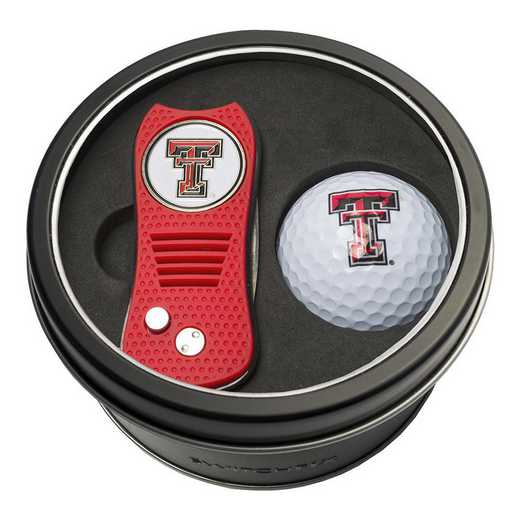 25156: Tin Gft St w/ Switchfix DVT Glf Ball Texas Tech Red Raiders